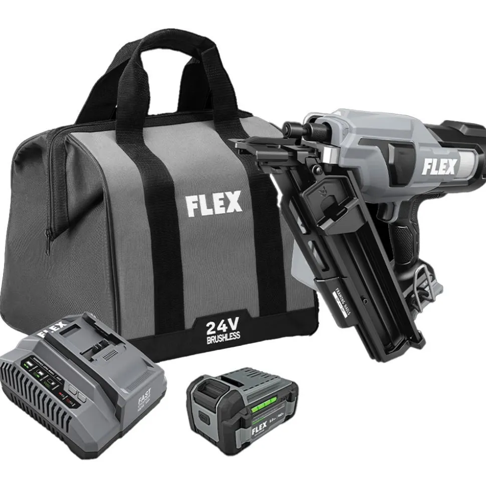 FLEX 24V 30 deg Framing Nailer 5.0Ah FX4351B-1C