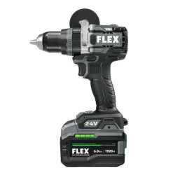 FLEX 24V 1/2" Hammer Drill and Impact Driver Combo Kit (3.5Ah/6.0Ah Stacked) FXM202-2G