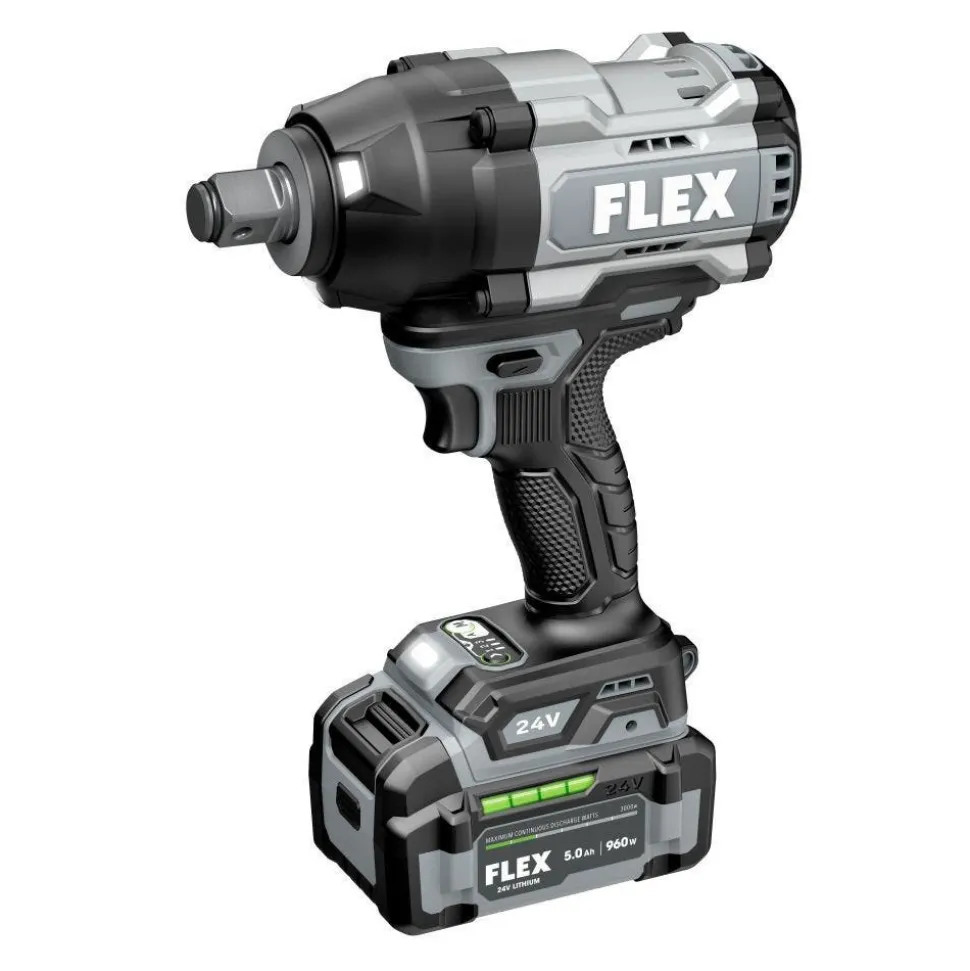 FLEX 24V 3/4" High-Torque Impact Wrench Kit FX1472B-1C