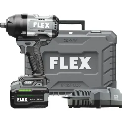 FLEX 24V 1/2" High-Torque Impact Wrench (Stacked Lithium) Kit FX1472-1H