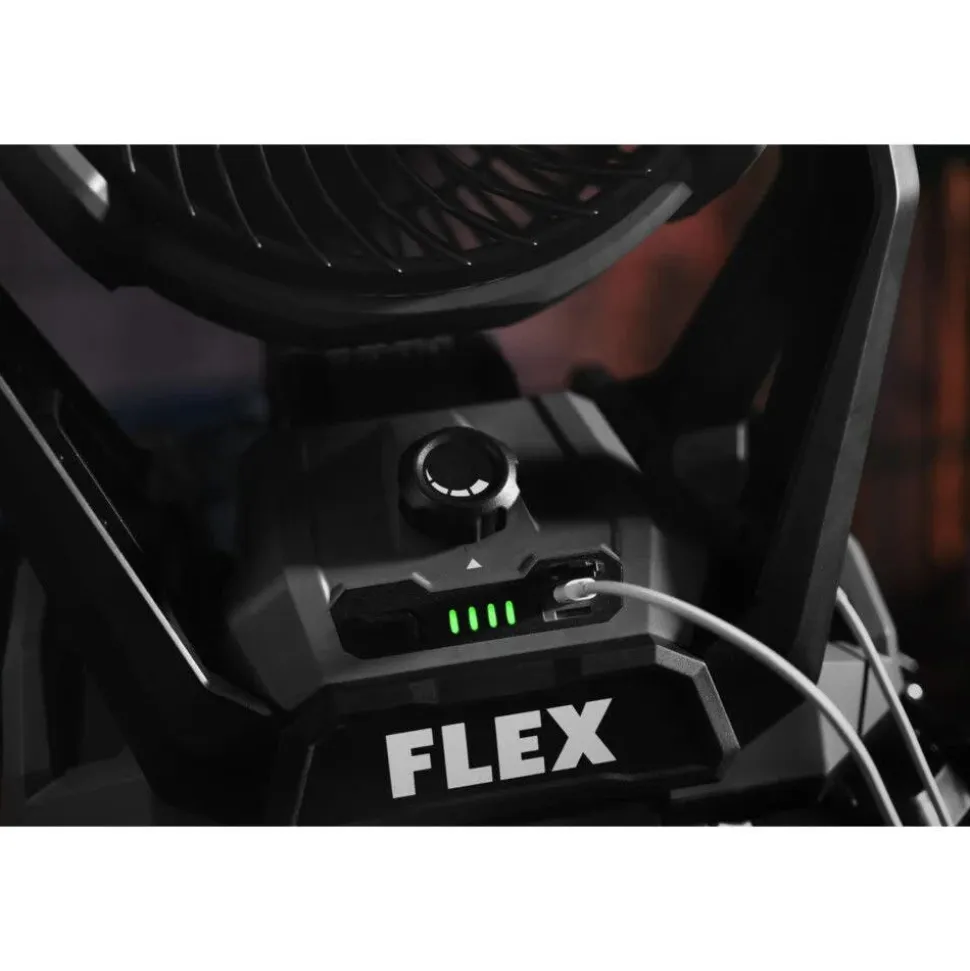 FLEX 24V Jobsite Fan 1100 CFM Duel Power AC or DC (Tool Only) FX5471-Z