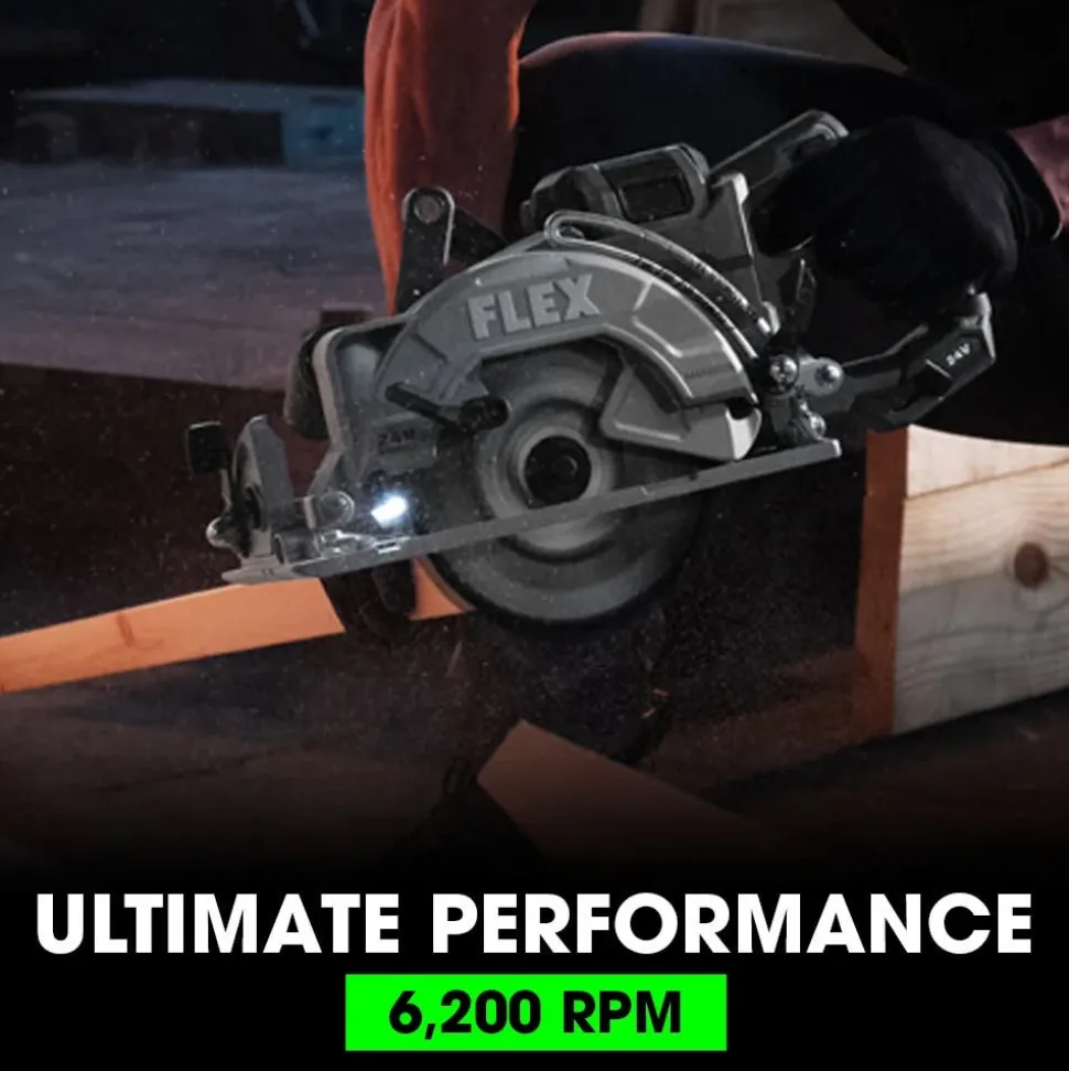 FLEX 24V Rear Handle Circular Saw 7-1/4" (Tool Only) FX2141R-Z