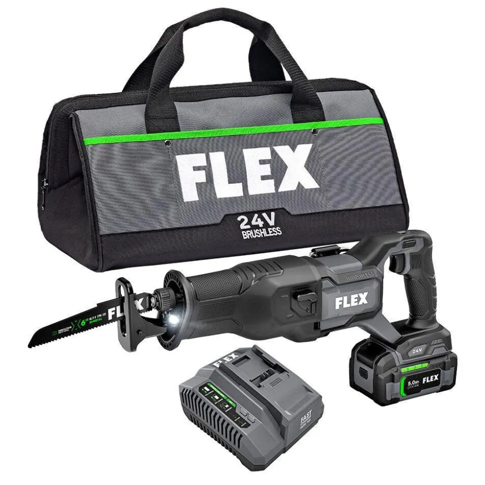 Flex 24V Reciprocating Saw Kit (5.0Ah) FX2271-1C