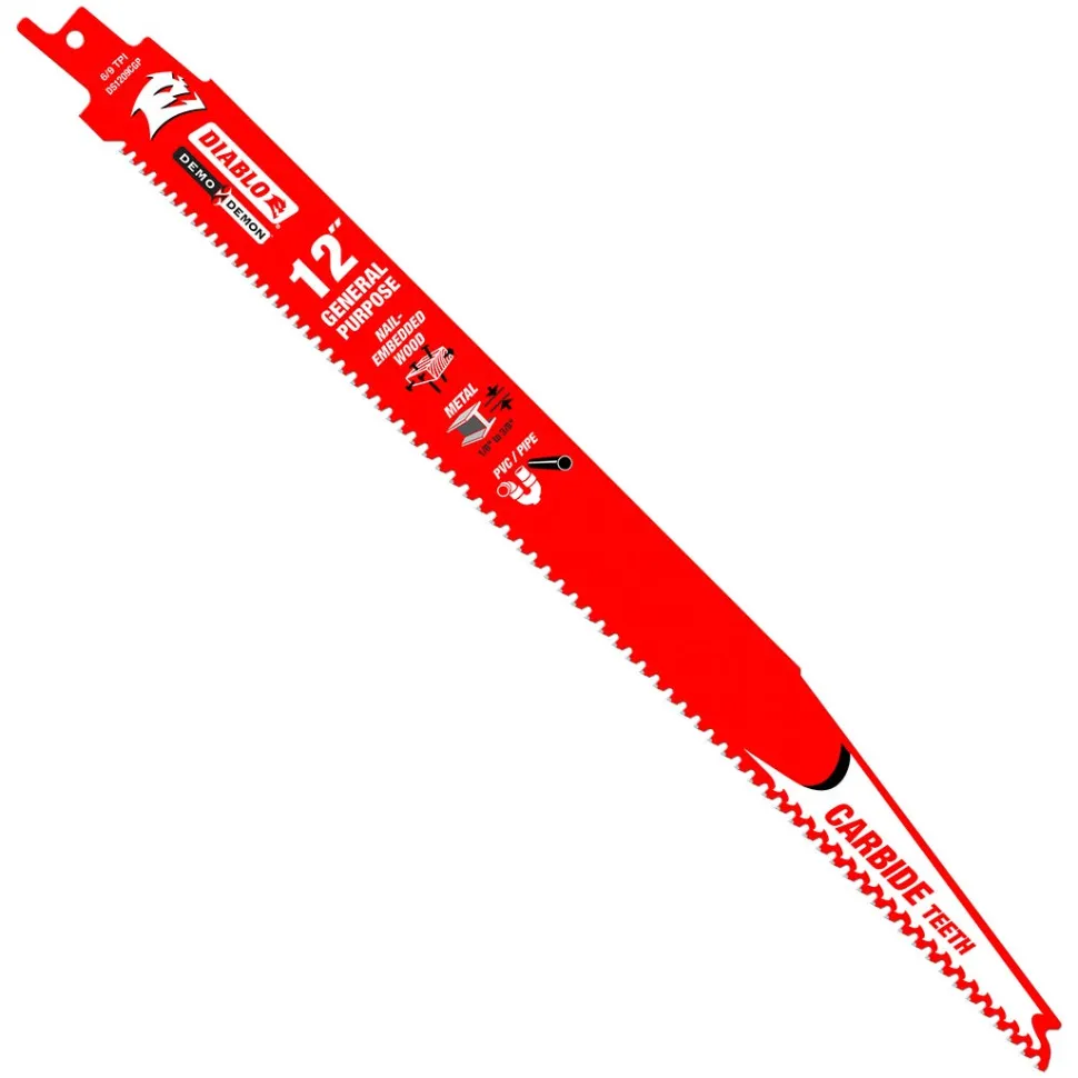 Freud Diablo 12" Demo Demon Carbide General Purpose Recip (3-Pack) DS1209CGP3