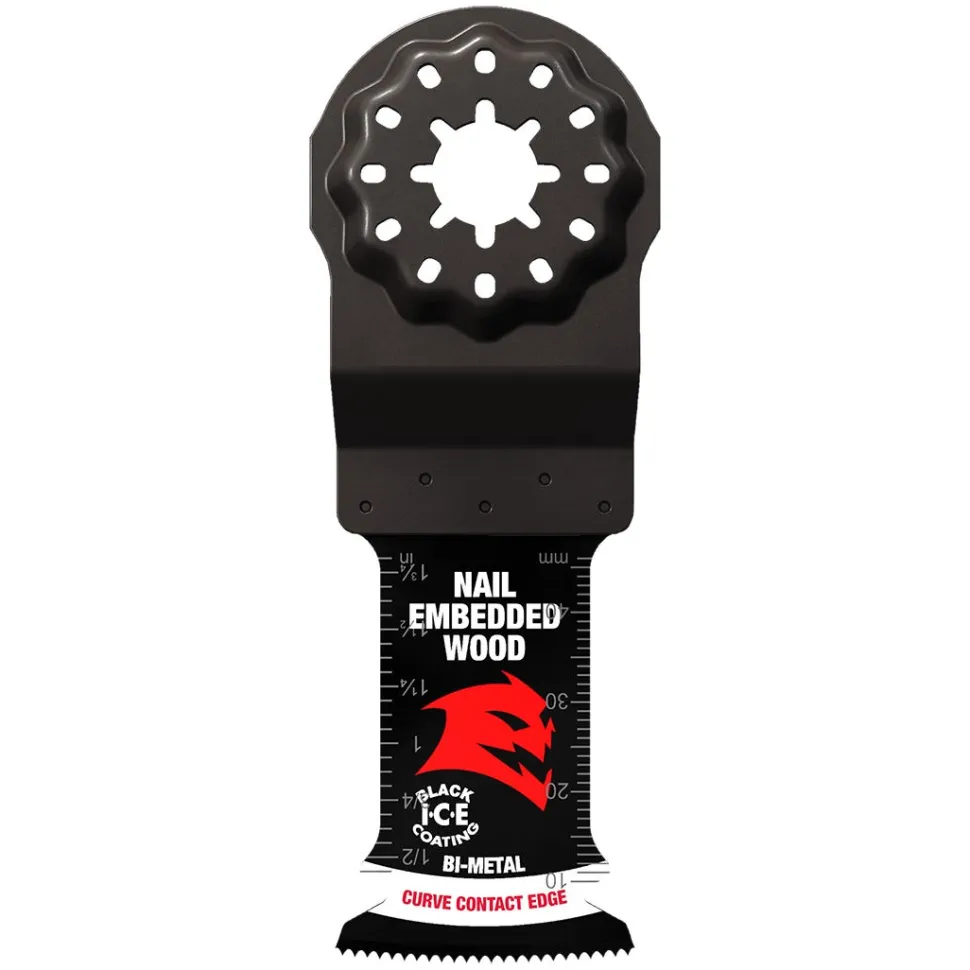 Freud Diablo 1-1/4" Starlock Bi-Metal Oscillating Blades for Nail-Embedded Wood (3-Pack) DOS125BW3