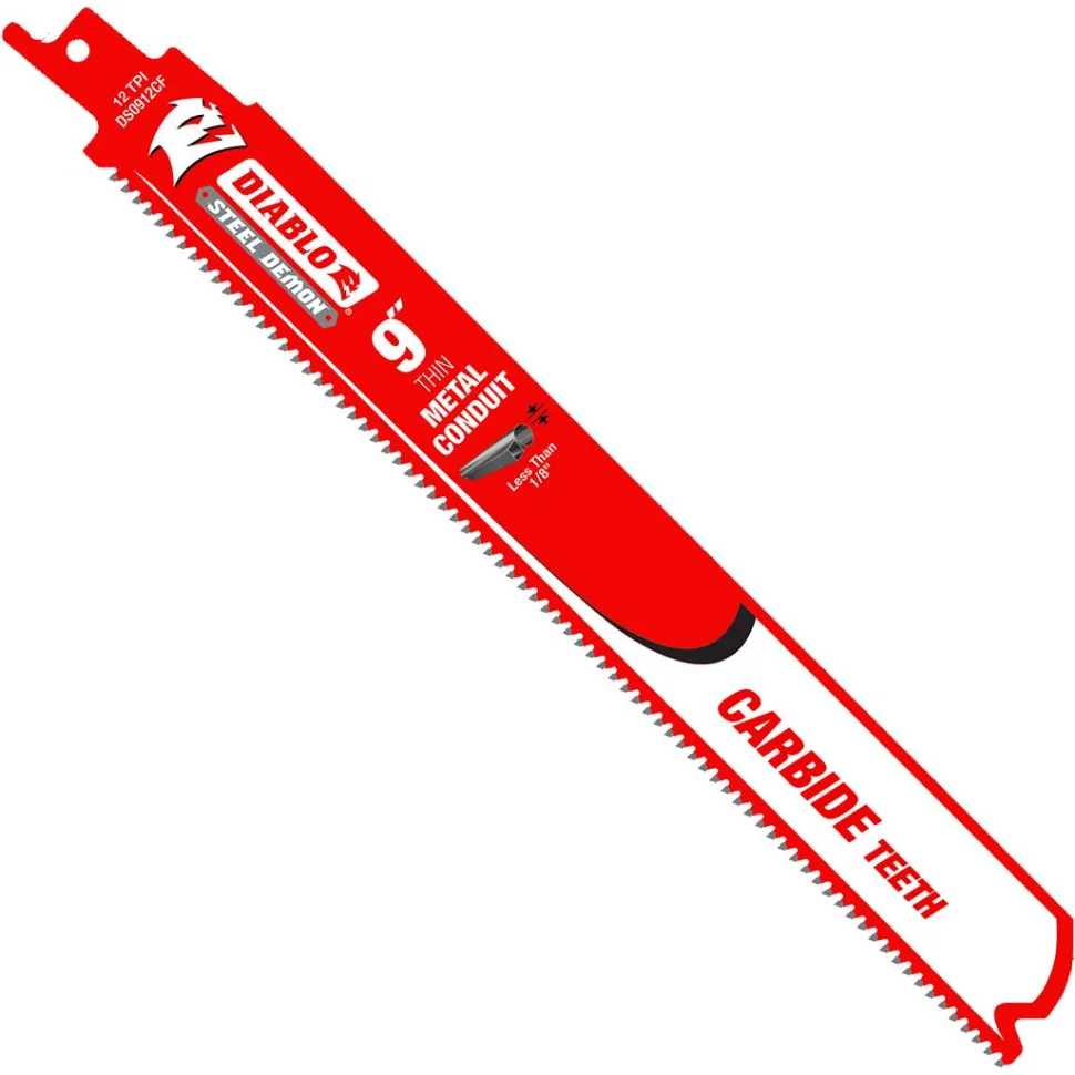 Freud Diablo 9" Steel Demon Carbide Blades for Thin Metal Conduit Cutting DS0912CF