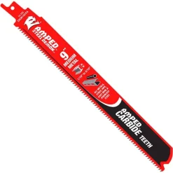Freud Diablo 9" 10 TPI Steel Demon Amped Medium Metal Carbide Reciprocating Saw Blade DS0910CFA