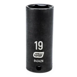 Gearwrench 3/8" Drive 6 Point Deep Impact Metric Socket 19mm 84342N