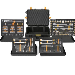 Gearwrench MEGAMOD Mobile Rolling Tool Case w/ Modular Ratcheting Wrench and Bits Sets GWMP100 & GWMSMBS01 & 86529 & 86526 & 86527