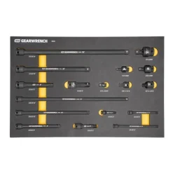 Gearwrench MEGAMOD Mobile Rolling Tool Case w/ Modular Impact Drive and Accessories Sets GWMP100 & 86524 & GWMSBBS02 & GWMSISKMM & GWMSISKSAE