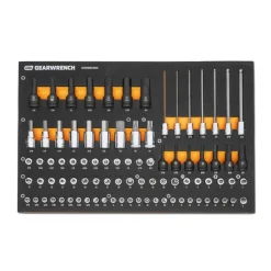 Gearwrench 88pc 1/4", 3/8", 1/2" Drive SAE Bit Socket Set w/ Foam Storage Tray GWMSBSKCBSAE