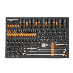 Gearwrench 97 Piece 1/4", 3/8", 1/2" Drive Bolt Biter Mechanics Tool Set w/ Foam Storage Tray GWMSBBS02