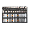 Gearwrench 60 Piece 1/2" Drive Master SAE Socket Set w/ Foam Storage Tray GWMSSKT12SAE