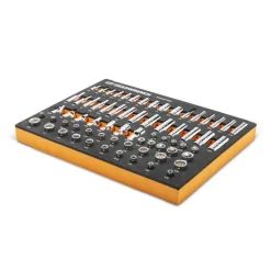 Gearwrench 67 Piece 1/2" Drive Master Metric Socket Set w/ Foam Storage Tray GWMSSKT12MM