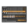 Gearwrench 74 Piece 1/4", 3/8", 1/2" Drive Metric Bit Socket Set w/ Foam Storage Tray GWMSBSKCBMM