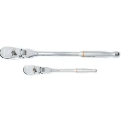 Gearwrench 2 Piece 1/4" & 3/8" Drive 90-Tooth Flex Head Teardrop Ratchet Set 81216T