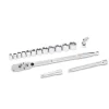 Gearwrench 16 Piece 3/8" Drive 120XP Locking Flex Head Ratchet and 6 Point SAE Stubby Socket Mechanics Tool Set 81393