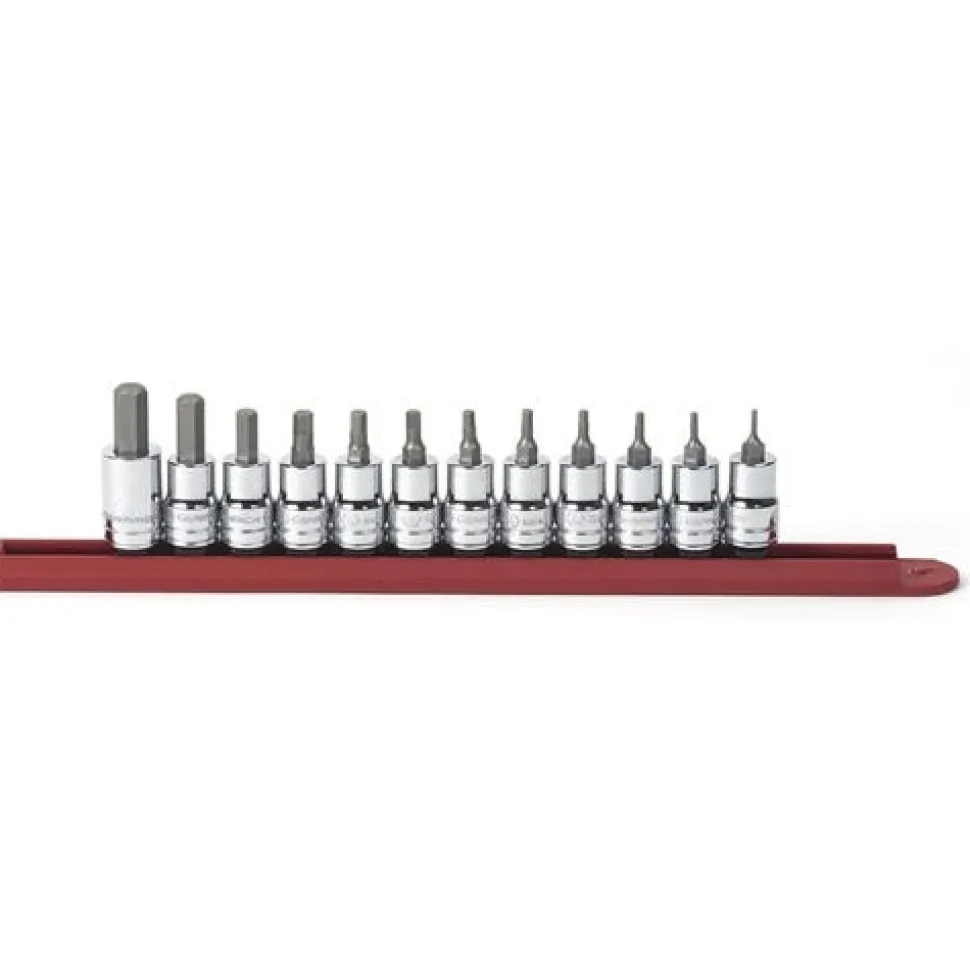 Gearwrench 12 Piece 3/8" Hex Bit SAE Socket Set 80581