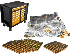 Gearwrench 614 Piece MEGAMOD Mechanics Hand Tool Set w/ Modular Foam Trays & Mobile Work Station MEGAMODMRO