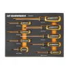 Gearwrench 9 Piece Phillips Dual Material Screwdriver Set w/ Foam Storage Tray GWMSSCRPH