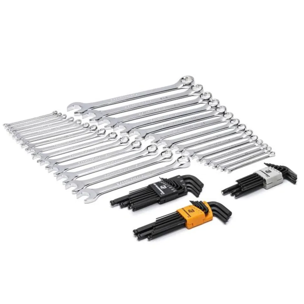 Gearwrench 59 Piece 6 Point Combination Wrench & Hex Key Set w/ Foam Storage Tray GWMSCWS6SAEMM