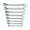 GearWrench 8 Piece Reversible Combination Ratcheting Wrench Set SAE 9533N