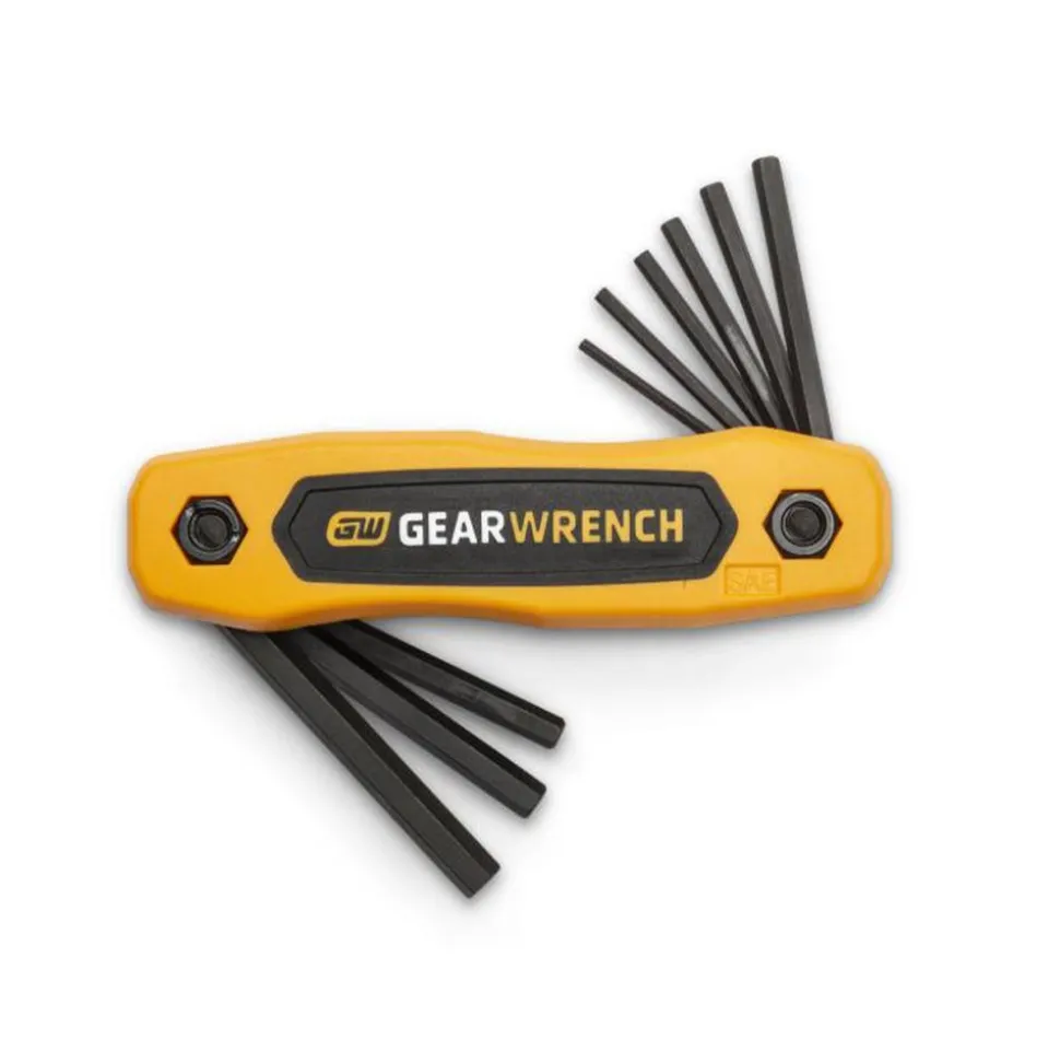 Gearwrench 9 Piece SAE Folding Hex Key Set 83509