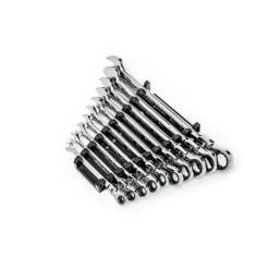 Gearwrench 10 Piece 90-Tooth 12 Point Flex Head Ratcheting Combination SAE Wrench Set 86758