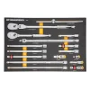 Gearwrench 17 Piece 1/2" 90-Tooth Ratchet & Drive Tool Set w/ Foam Storage Tray 86522