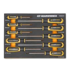 Gearwrench 10 Piece Torx Dual Material Screwdriver Set w/ Foam Storage Tray GWMSSCRTX