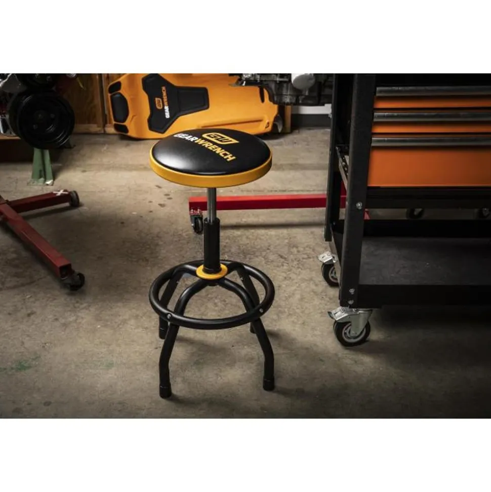 Gearwrench Tools Adjustable Height Swivel Shop Stool 26" to 31" 86992