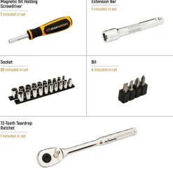 Gearwrench Tools 27 Piece 1/2
