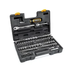 Gearwrench Tools 115 Piece 1/4”, 3/8” Dr. SAE/MM Mechanics Hand Tool Racing Set 88001