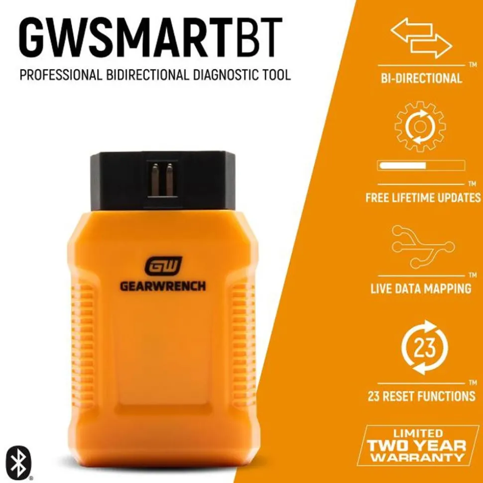 Gearwrench Tools Professional Bi-Directional Diagnostic Scan Tool GWSMARTBT