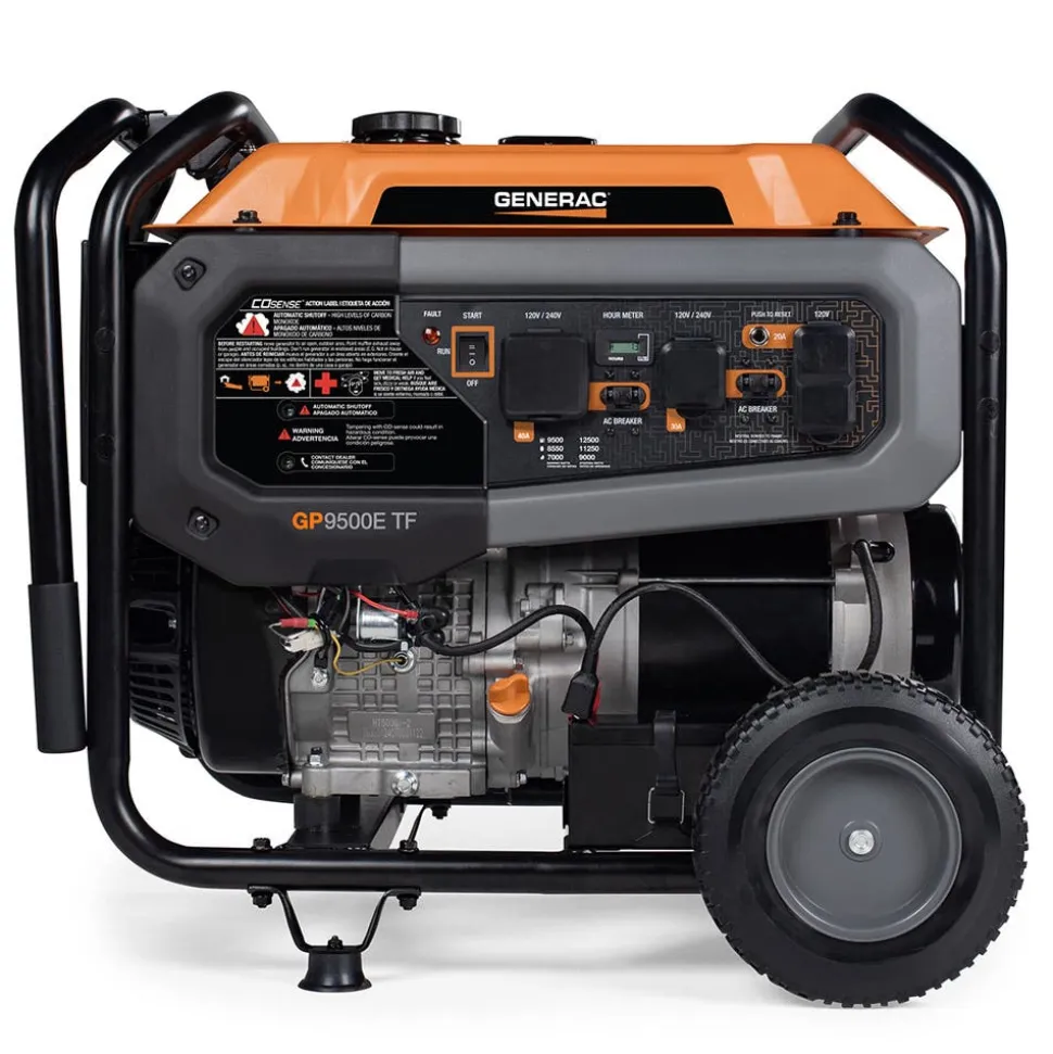 Generac Portable Generator, GP9500E | Tri Fuel | 49ST 8063