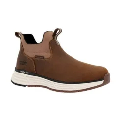 Georgia Boots DuraBlend Sport Waterproof Chelsea Work Boot - Brown