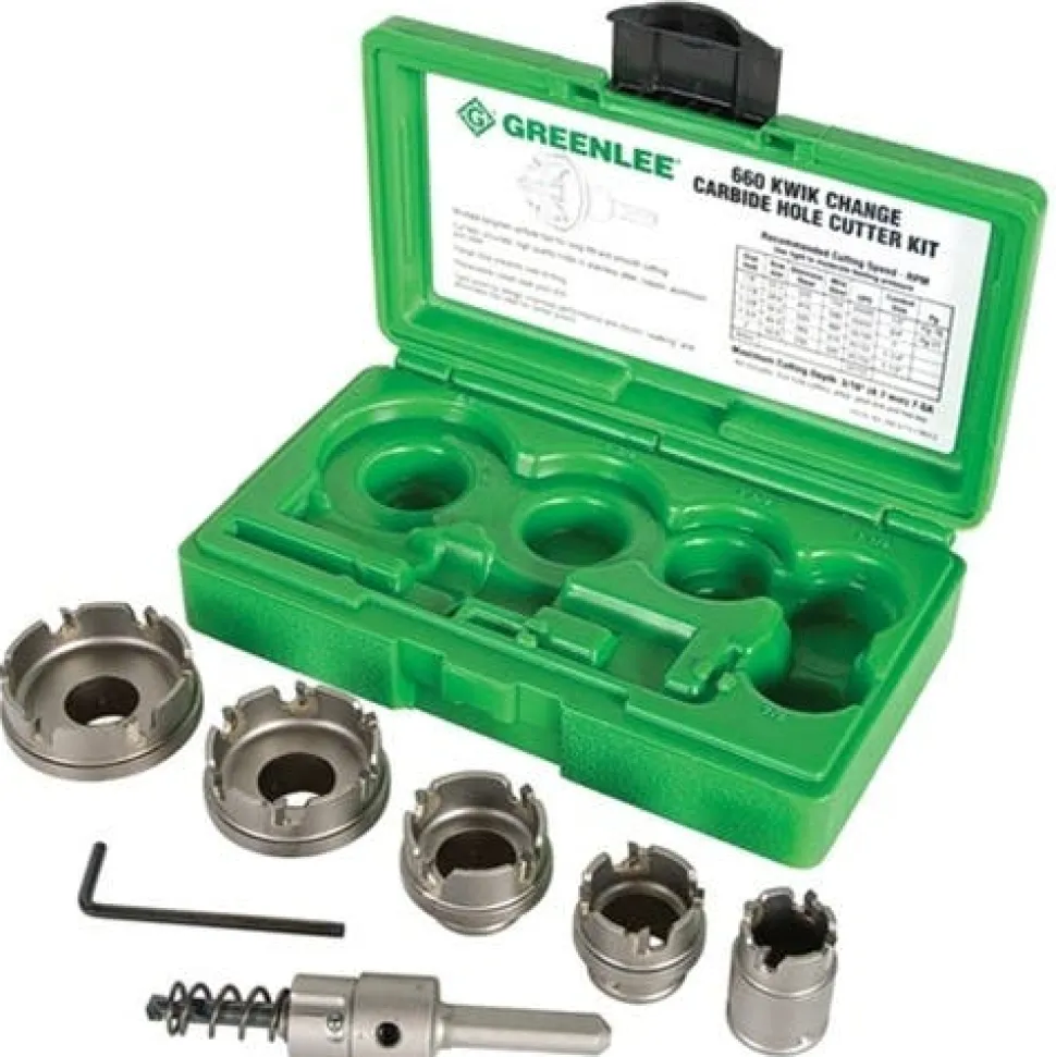 Greenlee Quick Change Stainless Steel Hole Cutter Kit 660