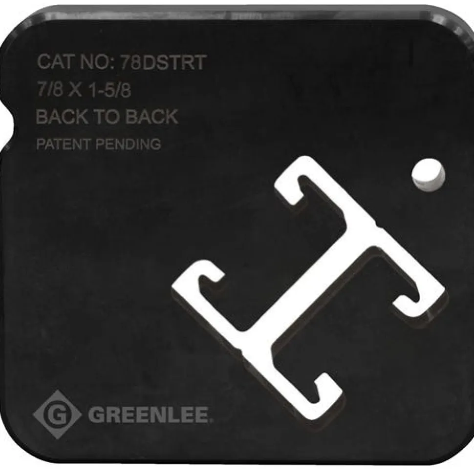 Greenlee 7/8" x 1-5/8" Back to Back Strut Die Set 78DSTRT