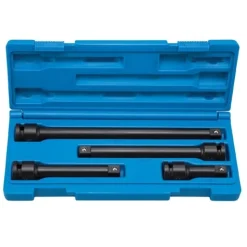 Grey Pneumatic 1/2" Drive Standard and Deep Length Friction Ball Extension Set 2204E