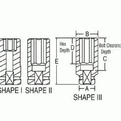 Grey Pneumatic 1" Drive x 2-3/8" Deep Length Impact 4076D