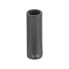 Grey Pneumatic 1/2" Drive x 3/4" Deep Length Impact 2124D