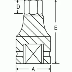 Grey Pneumatic 3/4" Drive x 14mm Standard Length 3914M