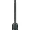 Grey Pneumatic 3/8" Drive x T40 Star 6 Length Impact Socket 11406T