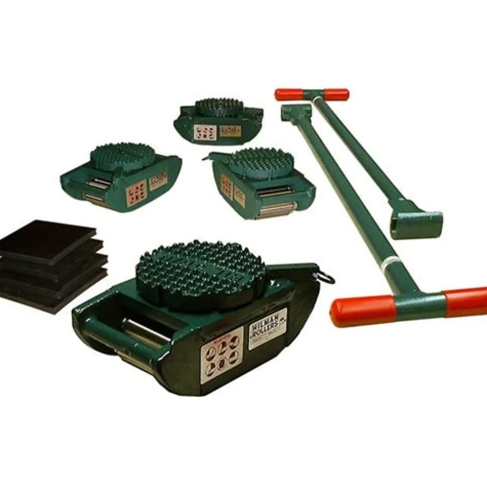 Hilman Rollers 30 Ton FT Riggers Kit 4 Pad Swivels RS-30-SLP