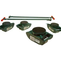 Hilman Rollers 40 Ton FT Riggers Kit 4 Pad Swivels RS-40-SLP