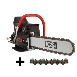 ICS Concrete Chain Saw 680ES 14" Gas Power w/ (2x) TwinMax Chain Kit 576153 & 584292