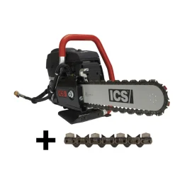 ICS Concrete Chain Saw 695XL 16" Gas Power w/ (2x) TwinMax Chain Kit 575865 & 584294