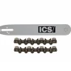 ICS 14" TWINMAX Replacement Guidebar for 680GC Concrete Chainsaw w/ (2) 14" FORCE3 Diamond Chains 635697 & 584292