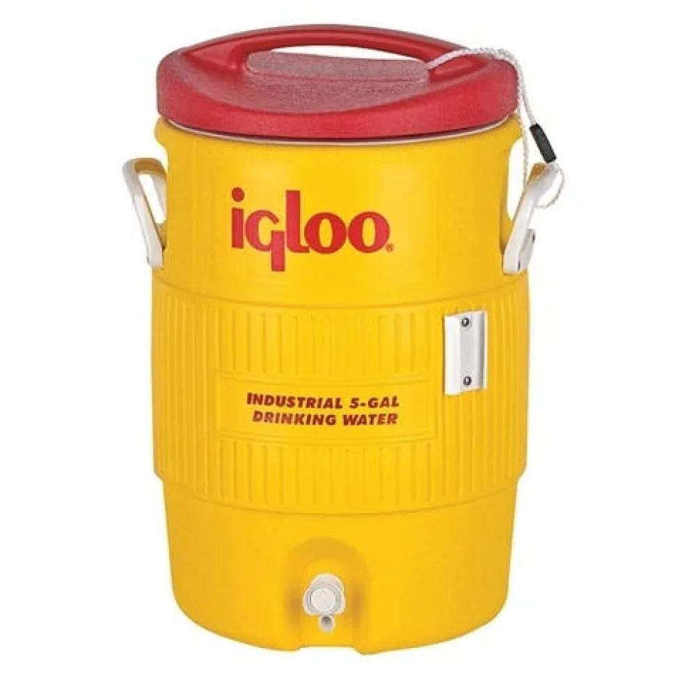 Igloo 5 Gallon 400 Series Red/Yellow Plastic Water Cooler 00000451