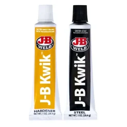 J-B Weld KwikWeld Cold Weld Two-Part Epoxy (Repair Metal, Fiberglass, Plastic) - 2 oz 8276